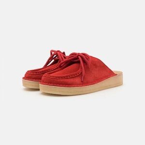 CLARKS ORIGINALS DESERT NOMAD MULE RED size 9